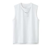 Muscle Shirt Herren Sommer Top Slim Fit Tank Tops für Herren mit Kettendetail bequem Stretch-SSommer-Ffreizeithemden Ärmellos für den Alltag Basic