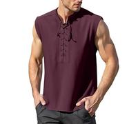 Muscle Shirt Herren Tanktop Herren Ärmloses Herren-Tanktop für die Freizeit Perfekt für frühling Sommer und Herbst Ideal für Bühnenauftritte und bequeme Passform Basic