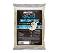 MuscleFit Harina de Avena Integral | 1kg de Avena Molida | Sabor Chocolate Blanco | Oatmeal | Bajo en grasas