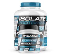 MuscleFit Pack Isolate 2 kg Chocolate Blanco + Creatina 300 g + Shaker
