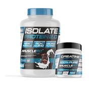 MuscleFit - Pack ISOLATE Protein 2kg Sabor Brownie + Creatina 300g
