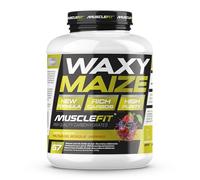Musclefit Waxy Maize 2kg - Almidón de Maíz Ceroso - Carbohidrato Energético de Bajo Índice Glucémico - Sabor Frutas del Bosque