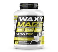 Musclefit Waxy Maize 2kg - Almidón de Maíz Ceroso - Carbohidrato Energético de Bajo Índice Glucémico - Sabor Neutro