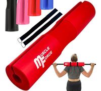 MuscleForge Almohadilla Barra Gimnasio para Sentadillas y Empuje de Cadera - Squat & Hip Thrust Almohadilla para Barra - Gym Protector para Gimnasio - Hip Thrust Barbell Pad con 2 Correas - Espuma EVA