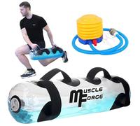 MuscleForge Aqua Power Bag 30 kg - Bolsa de Agua Ajustable para Entrenamiento de Estabilidad, Fuerza Funcional y Core, Aquabag Fitness con Bomba de Aire