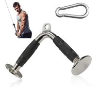 MuscleForge Barra Tríceps En V para Polea - Agarres Poleas Gym Antideslizante, Mango Acero Macizo - Accesorio Cable Gym Que Optimiza Bíceps, Tríceps, Hombros - Jalones, Curl, Press Francés