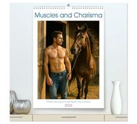 Muscles and Charisma (High Quality Premium Wall Calendar 2026 DIN A2 portrait),CALVENDO 12 Month Wall Calendar: Serenity, sovereignty and masculinity - who could resist that