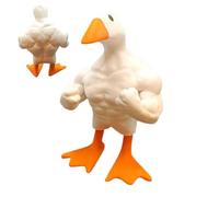 Musculador De Pato Magnet - Figura De Pato Tonto Magnético, Creative Duck Key Keeper | Soporte De Llave De Estatua De Pato Magnético, Organizador De Pico De Pato Magnético Divertido, Objetos De Metal