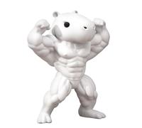 Muscular Capybara Sculpture - Collectible Animal Decor, Resin Home Display Figurine, Miniature Shelf Ornament, Decorative Accent Piece, Use for bedroom, living room, nursery, study, bookshelves