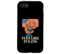 Muscular George Washington Flex Like It's 1776 Fun 4 de Julio Carcasa para iPhone SE (2020) / 7/8