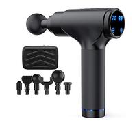 Muscular Masajeador De Percusión,portátil Ajustable Dispositivo De Masaje Tejido Profundo Ultra Silenciosa Masajeador De Percusión Para El Alivio Del Dolor Negro(2500mah) 17.5x6.5x19.5cm