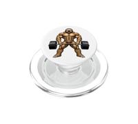 Muscular Perezoso Peso Muerto Culturismo diseño de Dibujos Animados PopSockets PopGrip para MagSafe