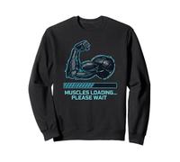 Músculos Cargando Tech Fitness Humor Sudadera