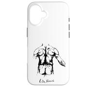 Músculos Espalda Anatomía Leonardo Da Vinci Boceto Arte Carcasa para iPhone 16