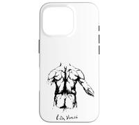 Músculos Espalda Anatomía Leonardo Da Vinci Boceto Arte Carcasa para iPhone 16 Pro
