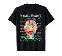 MÚSCULOS FACIALES Gráfico de anatomía Ciencia Divertida Camiseta