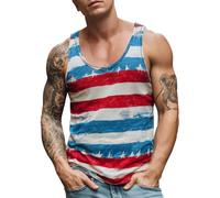 Musculosa Ajustada Verano Deporte Absorbe Humedad Y Evita Olores Prenda Playa Verano Estampada Interior Fina Cuello Redondo Algodón Tirantes Tallas Grandes Holgada Acabado Ácido Con Look Retro