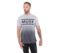 MUSE Camiseta con logotipo de Nue oficial, unisex, color blanco, Blanco, S
