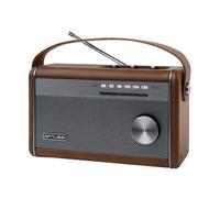 Muse M-098 BR Radio Bluetooth portátil, Radio FM de 10 W de Potencia de Salida, Antena telescópica FM, indicador de frecuencia Iluminado, USB-C, Conector para Auriculares, Radio de batería, Fuente de