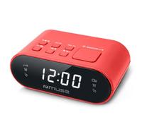 Muse M-10 - Radiodespertador con Pantalla Led Rojo Pequeño
