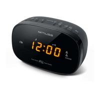 Muse M-150CR - Radio Despertador PLL FM, Negro