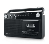 Muse Grabador de casetes M-152 RC Retro – Radio FM/AM, grabación, entrada AUX, negro