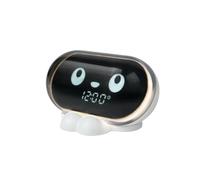 Muse M-16 Kids - Radio Reloj Despertador con Pantalla de 0.5” de LED. Dimmer. Expresión Facial para Modo Dormir/despestar. Despertar Progresivo.