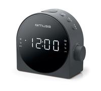 Muse M-185 CR - Radio (Reloj, Digital, FM, MW, LED, 3,05 cm (1.2"), Ámbar) Negro