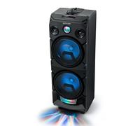 Muse M-1935 - Altavoz Bluetooth con USB, LED, micrófono, Mando a Distancia, 400 W