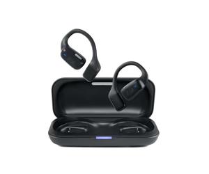 Muse M-228 AC - Auriculares Bluetooth Abiertos con línea de Aire, Auriculares Abiertos Bluetooth 5.4, Estuche de Carga, hasta 24 Horas de duración de la batería, 8 Horas por Auricular, USB-C