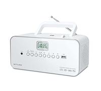 Muse M 28 RDW - Radio (reproductor CD, USB, pantalla LCD), blanco
