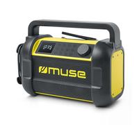 Muse M-928BTY. Radio para el Sitio de Trabajo con Bluetooth. Radio FM PLL. Potencia de Salida 20W. Display 0,5”. Antena de Varilla giratoria. Diseño IP64 a Prueba de Salpicaduras de Polvo