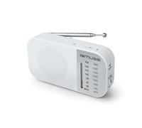 Muse M025R Radio FM Portátil Blanca