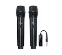 Muse Micrófonos inalámbricos MC-50 Wi – 2,4 GHz, Display LED blanco, Recargables – Pack 2 Negro