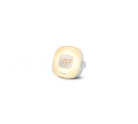 Muse Radio despertador ML198CR – Luz regulable, FM, doble alarma, sonidos naturales – Blanco