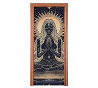 Muse Moon Godness Boho - Cubierta de puerta de Navidad de 36 x 98 pulgadas, pancarta de fiesta de piscina, porche, decoración interior y exterior, L