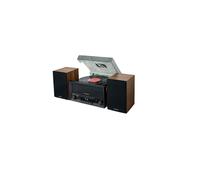 Muse - MT-120 MB Minicadena de música para uso doméstico Negro, Transparente, Madera Manual