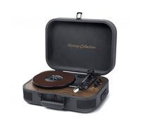 Muse MT-207DGB Negro / Tocadiscos con Altavoces