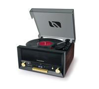 Muse MT112W - Micro Sistema CD y Radio con Giradiscos Muse Tres velocidades, Bluetooth, USB y Lector de Tarjetas SD