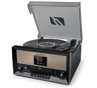 Muse Tocadiscos MT-110DAB con Sistema estéreo Integrado, Reproductor de Vinilo Vintage, Bluetooth, Compatible con Smartphone, Juego Completo de Tocadiscos Retro, Radio Dab UVM.