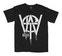 Muse Will Of The People Stencil con licencia Camiseta hombre