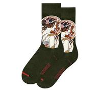 MuseARTa Alphonse Mucha Calcetines, Azul, 38-42 Unisex Adulto