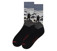 MuseARTa Calcetines de algodón con pintura Wanderer above the Sea of Fog/El caminante sobre el mar de niebla del artista Caspar David Friedrich en la talla 40-46, CF-WS-06-40-46, azul, 42-48