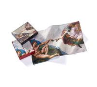 Musearta GT2-BM-TA-V433088 - Juego de 2 Toallas de Invitados Unisex con diseño de The Creation of Adam del Artista Michelangelo Buonarroti de algodón en el tamaño 40 x 60 cm, GT2-BM-TA-V433088