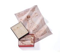 Musearta GT2-LV-VM-V433107 - Juego de 2 Toallas de Invitados Unisex con diseño de The Vitruvian Man Des Artilers Leonardo da Vinci de algodón en el tamaño 40 x 60 cm