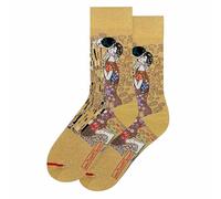 MuseARTa Gustav Klimt Calcetines, Dorado, 42-48 Unisex Adulto