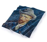 Musearta Toalla de Playa Unisex con diseño de autoretrato con Sombrero de Felt Gris del Artista Vincent Van Gogh de algodón en el tamaño 120 x 150 cm, BT-VG-SH-V424391