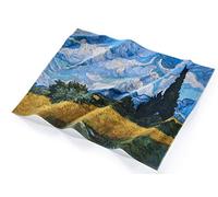 Musearta Toalla de Playa Unisex con diseño de Wheatfield with Cypresses del Artista Vincent Van Gogh de algodón, tamaño 144 x 180 cm, BT-VG-WC-V424408