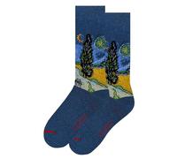MuseARTa Vincent Van Gogh Calcetines, Azul, 38-42 Unisex Adulto