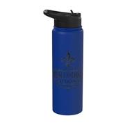 Musée d'Orsay Paris Francia Flor de Lis ornamentada Negro Stainless Steel Insulated Water Bottle